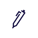 A line illustration of the tip of a fountain pen